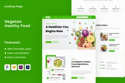 Vegetan - Healthy Food Landing Page