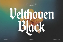 Velthoven Black - Modern Blackletter