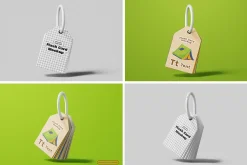 Vertical Flash Card Mockup Set