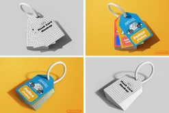 Vertical Flash Card Mockup Set