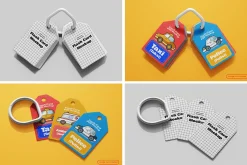 Vertical Flash Card Mockup Set