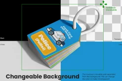 Vertical Flash Card Mockup Set