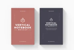 Vertical Notebook Mockup