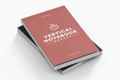 Vertical Notebook Mockup
