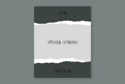 Vertical Torn Paper Effect PSD
