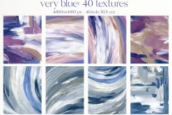 VERY PERI & BLUE abstract textures
