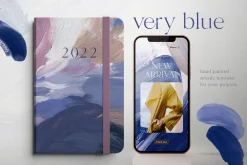 VERY PERI & BLUE abstract textures