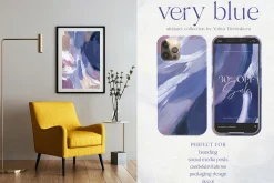 VERY PERI & BLUE abstract textures