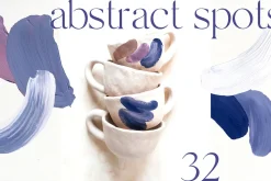VERY PERI & BLUE abstract textures