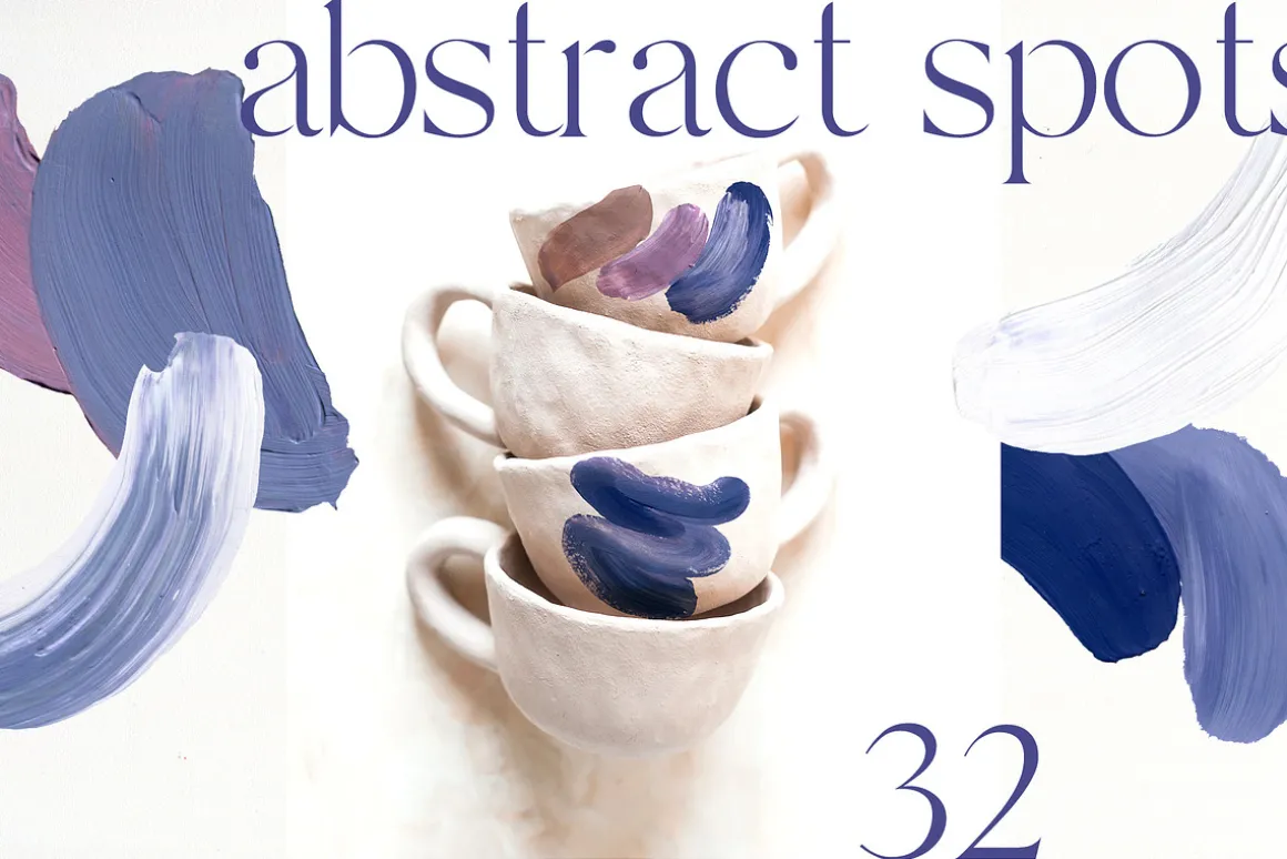 VERY PERI & BLUE abstract textures