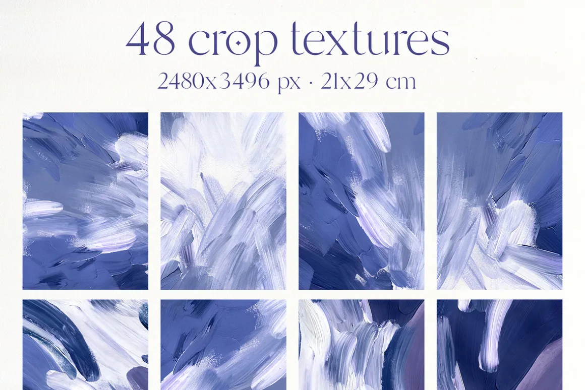 VERY PERI & BLUE abstract textures