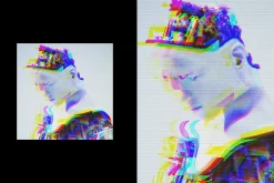 VHS Glitch Photo Effects
