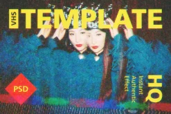 VHS Tape Photo Template