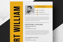 Vibrant Resume Template for Creative
