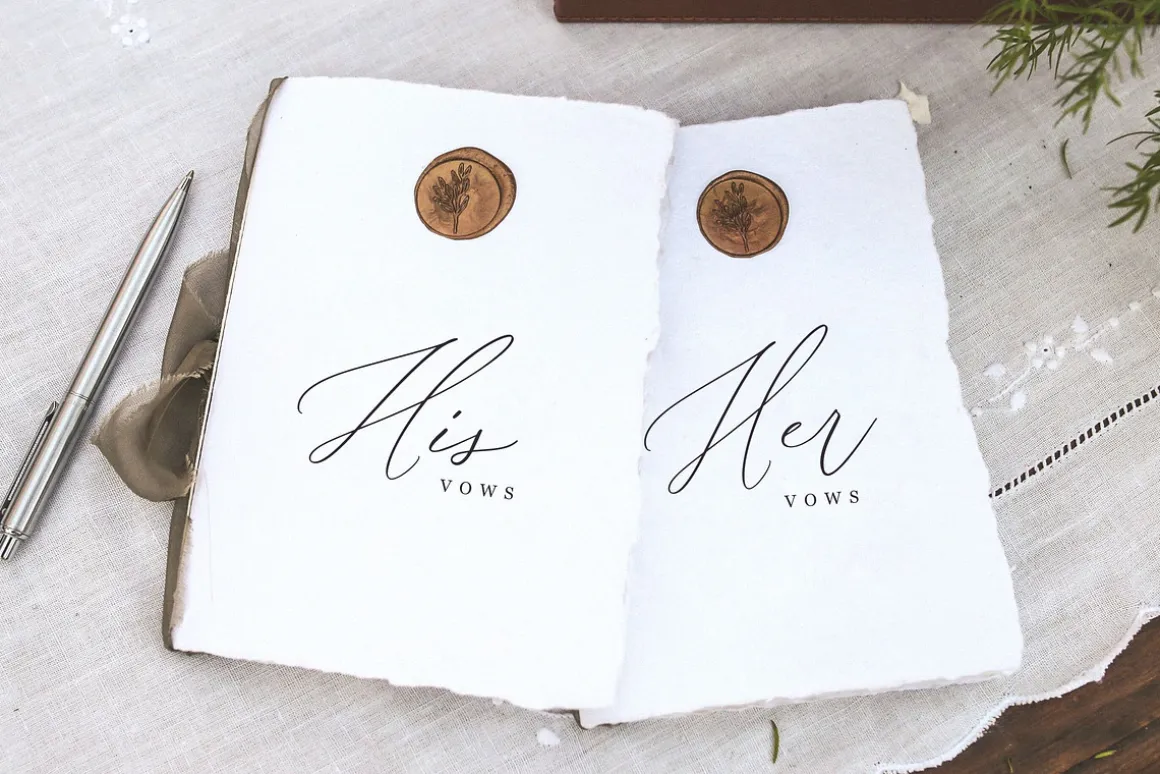 Victora Handwritten Wedding Font