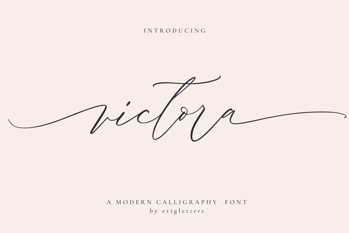 Victora Handwritten Wedding Font