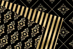 Victorian Black & Gold Digital Paper