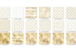 Victorian White and Gold Patterns