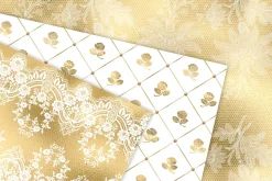 Victorian White and Gold Patterns