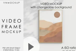 Video Frame Mockup, Motion Mockup