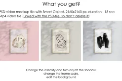 Video Frame Mockup, Motion Mockup