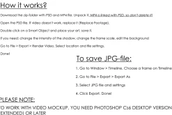 Video Frame Mockup, Motion Mockup