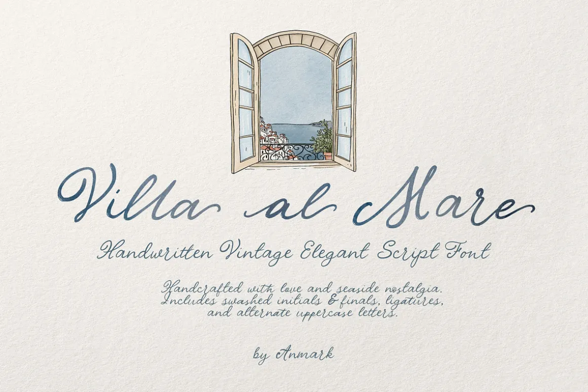 Villa al Mare | Vintage Script Font