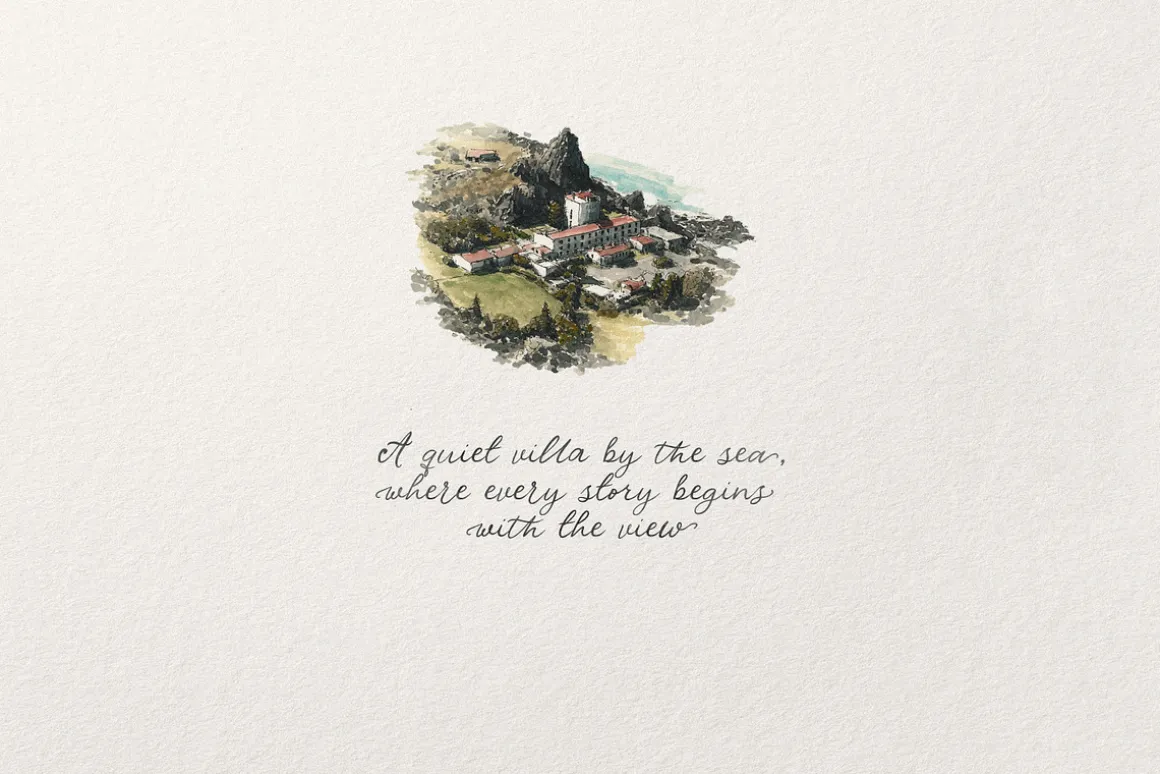 Villa al Mare | Vintage Script Font