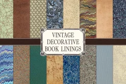 Vintage Decorative Book Linings