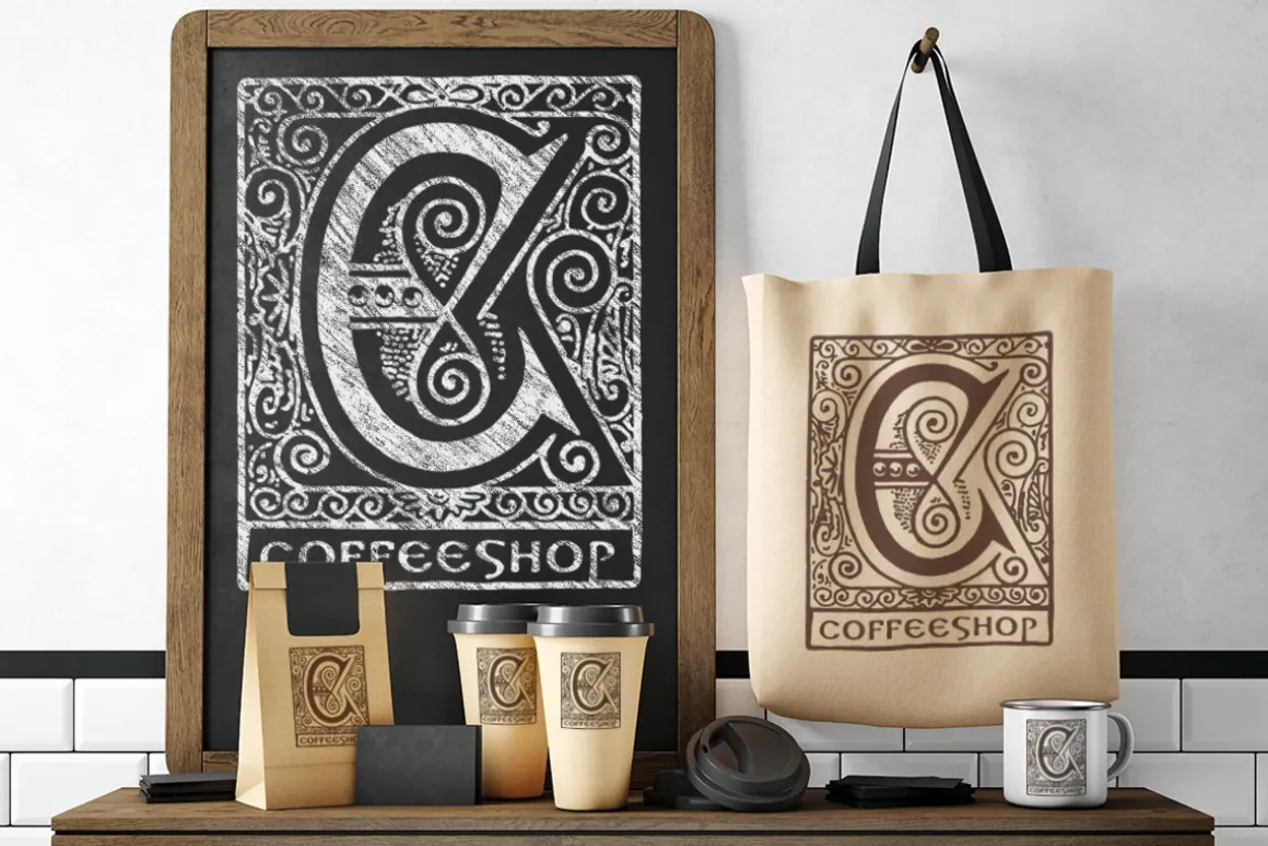 Vintage Letter N Vector And PNG