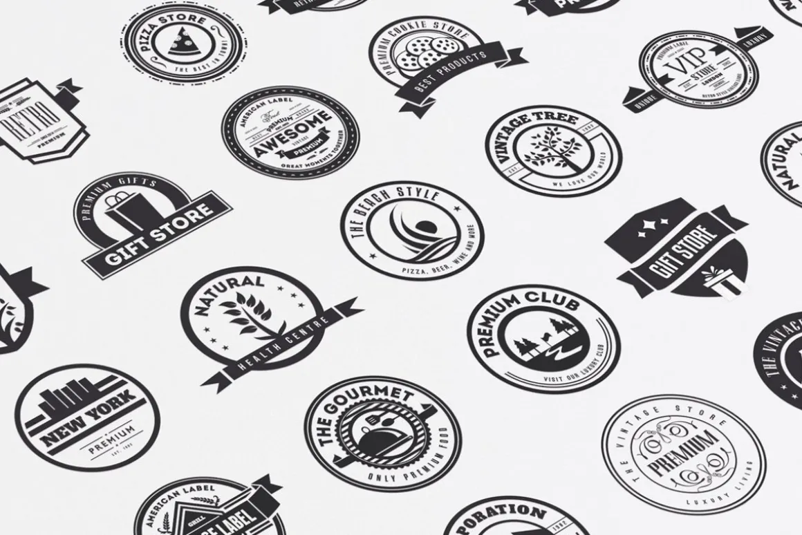 Vintage Logos Labels & Badges