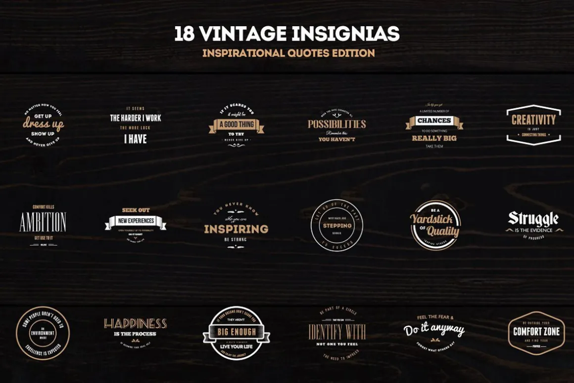 Vintage Logos Labels & Badges