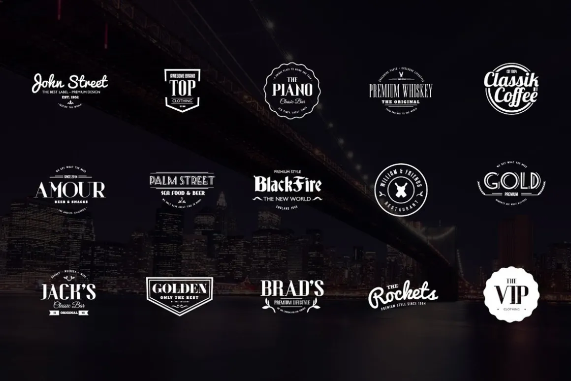 Vintage Logos Labels & Badges