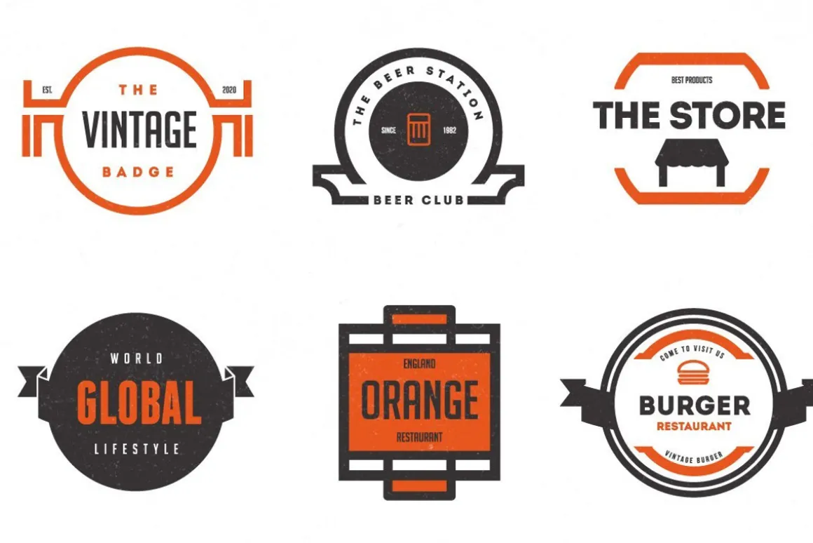 Vintage Logos Labels & Badges