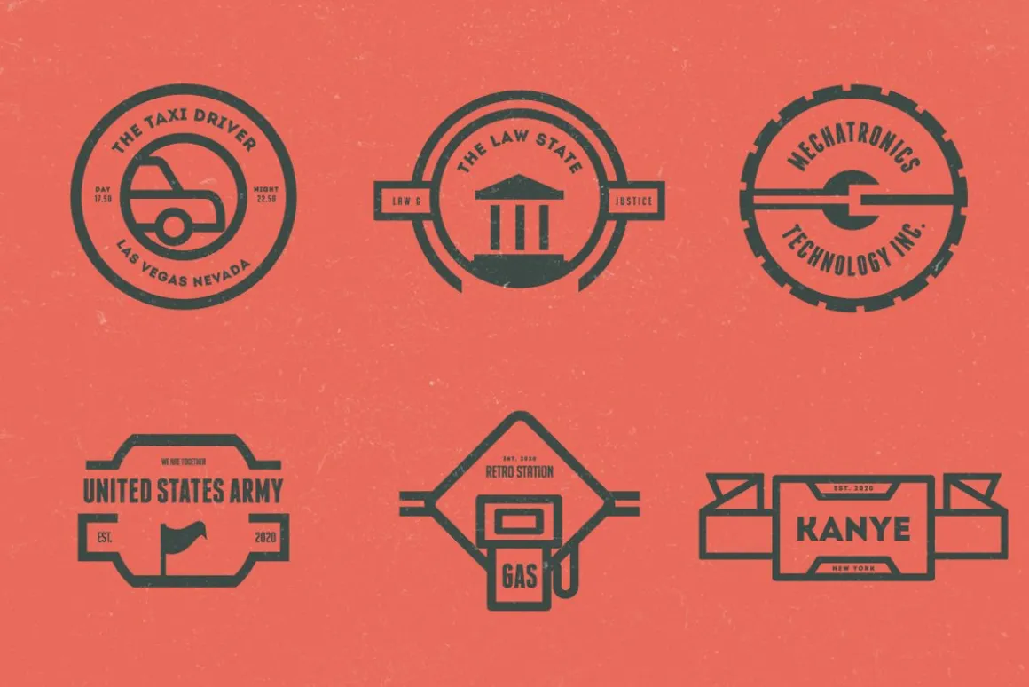 Vintage Logos Labels & Badges