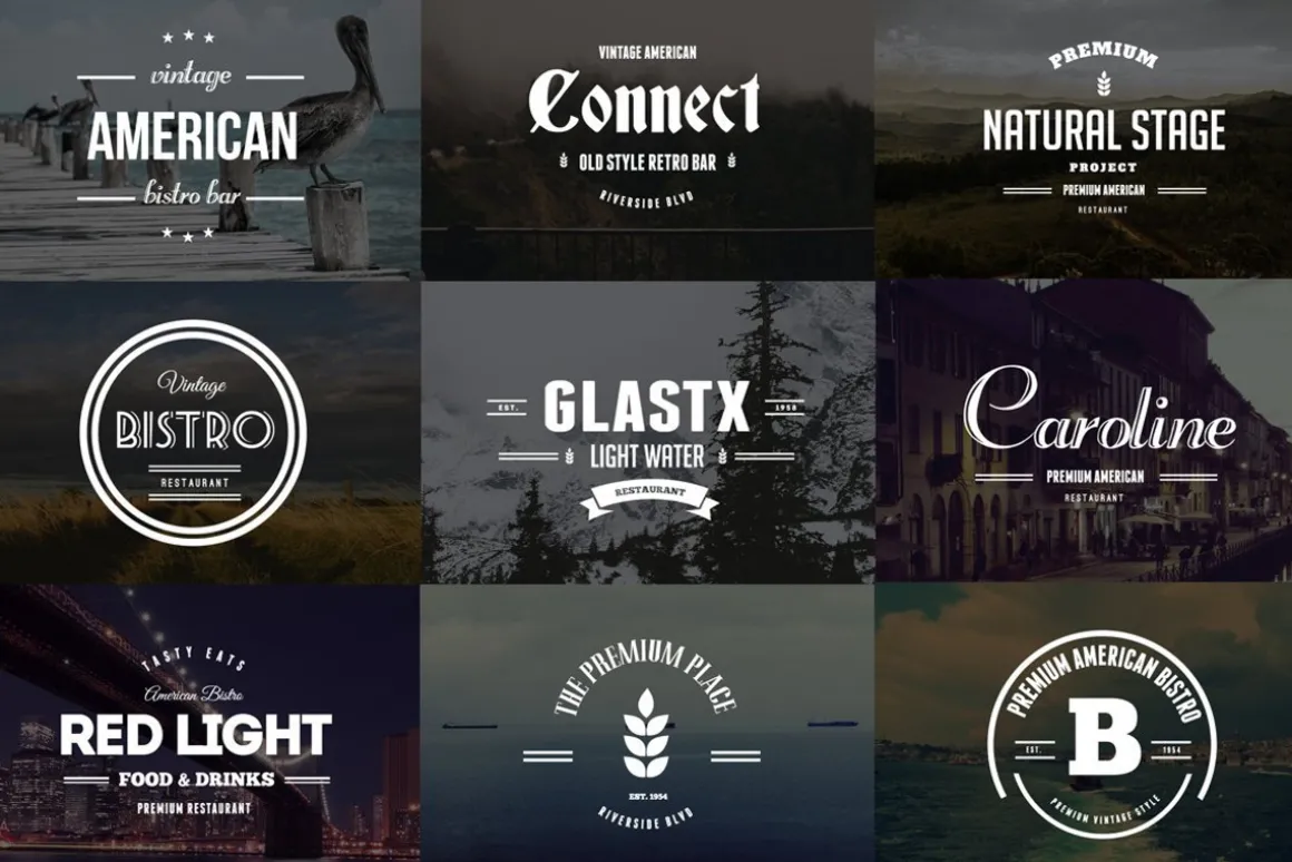 Vintage Logos Labels & Badges