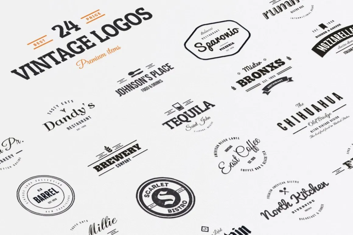 Vintage Logos Labels & Badges
