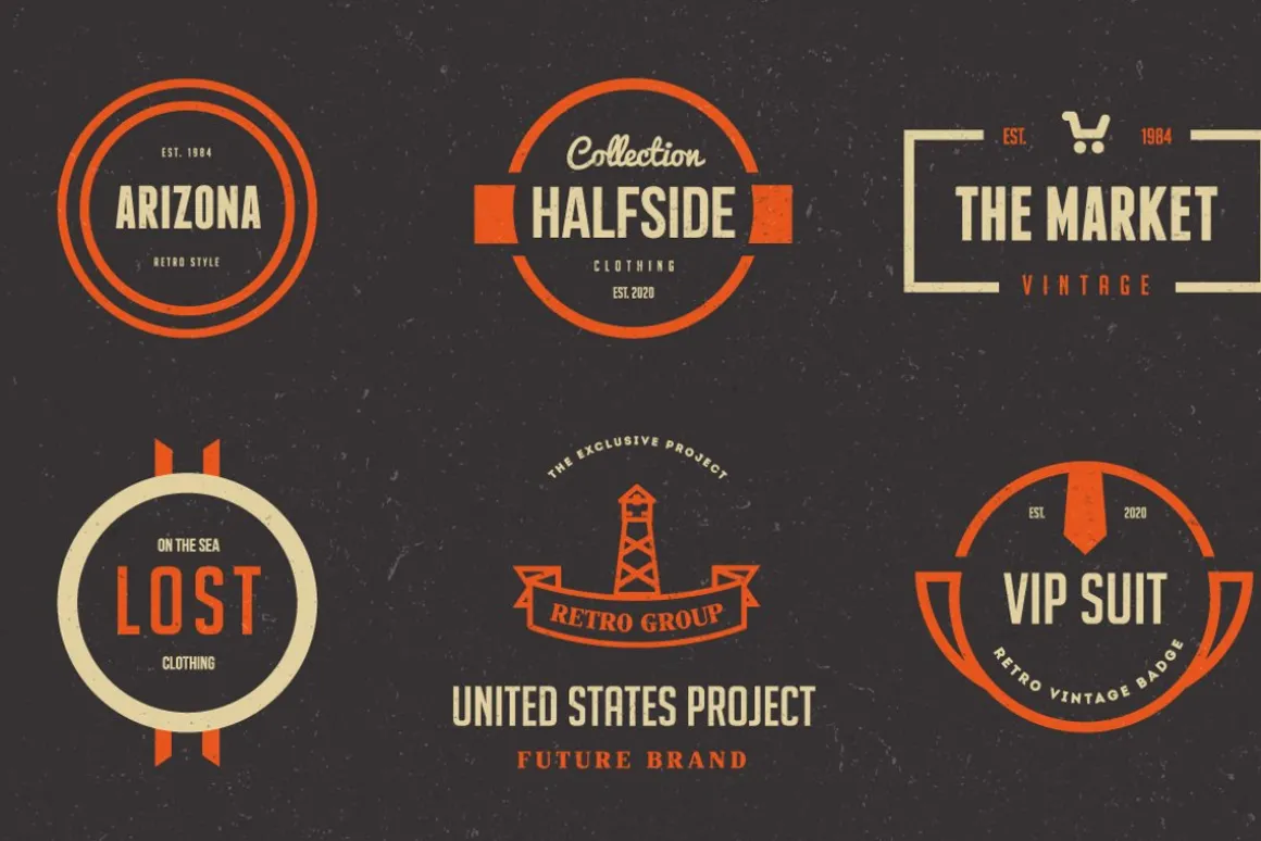 Vintage Logos Labels & Badges