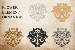Vintage ornament vector