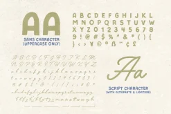 Vintage Postman - Handmade Font Duo
