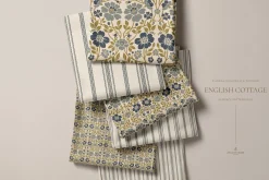 Vintage Blue Cottage Floral Patterns