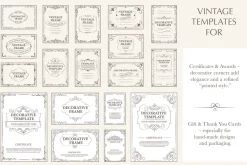 Vintage Border Flourish Bundle