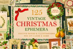 125 Vintage Christmas Ephemera