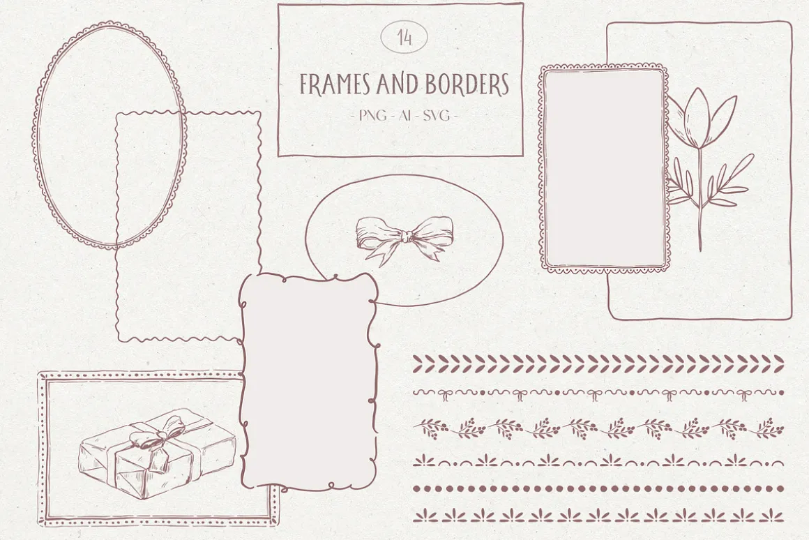 Vintage Christmas Line art winter