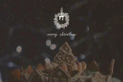 Vintage Christmas Simple line art