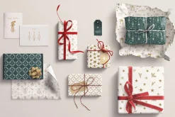 Vintage Christmas Simple line art