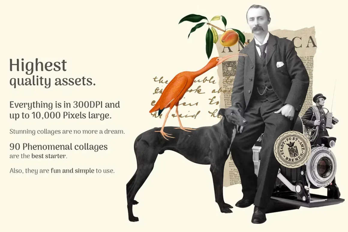 1900+ Vintage Collage Creator Bundle