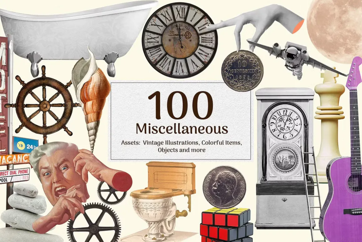 1900+ Vintage Collage Creator Bundle
