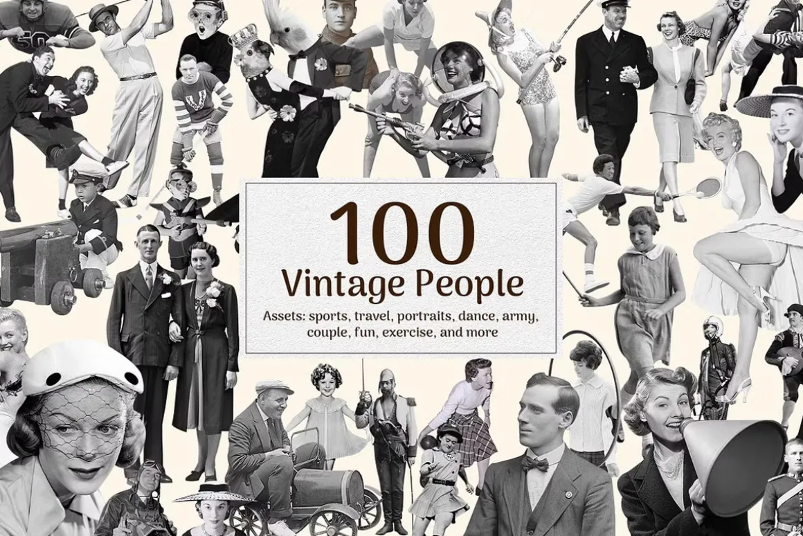 1900+ Vintage Collage Creator Bundle