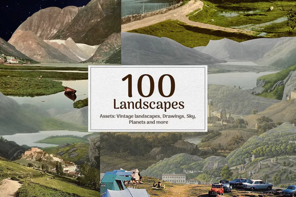 1900+ Vintage Collage Creator Bundle